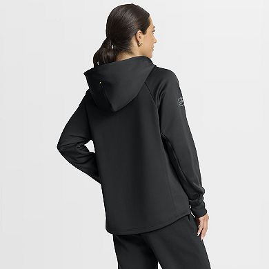 Women's Fanatics Black Pittsburgh Penguins Authentic Pro Rink Raglan Full-Zip Hoodie