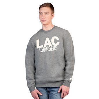 Men's Starter Charcoal Los Angeles Chargers Assist Sweatshirt