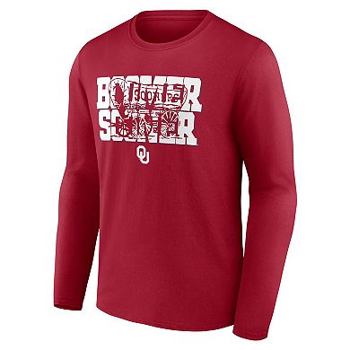 Men's Crimson Oklahoma Sooners Honored Long Sleeve T-Shirt
