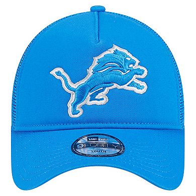 Preschool New Era Blue Detroit Lions Main A-Frame 9FORTY Adjustable Hat