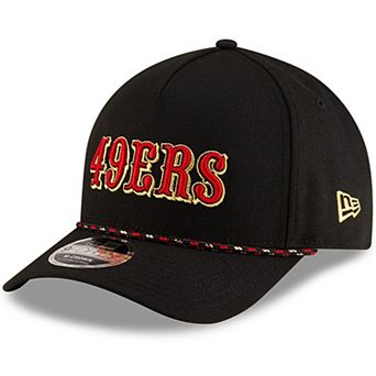 Youth New Era Black San Francisco 49ers 2025 Rivalries Collection 9FORTY A-Frame Adjustable Hat