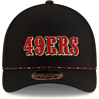 Youth New Era Black San Francisco 49ers 2025 Rivalries Collection 9FORTY A-Frame Adjustable Hat