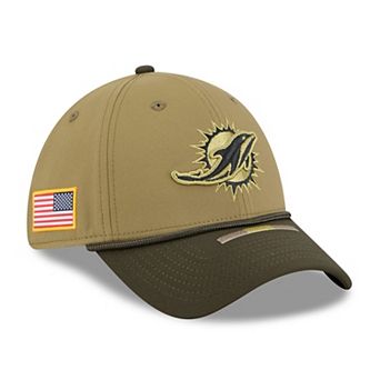 Men's New Era Green Miami Dolphins 2025 Salute to Service 39THIRTY Flex Hat