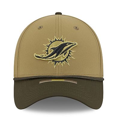 Men's New Era Green Miami Dolphins 2025 Salute to Service 39THIRTY Flex Hat