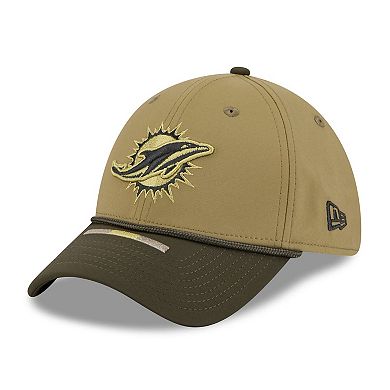 Men's New Era Green Miami Dolphins 2025 Salute to Service 39THIRTY Flex Hat