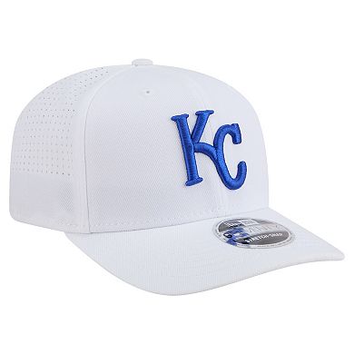 Men's New Era White Kansas City Royals COOLERA 9SEVENTY Adjustable Hat