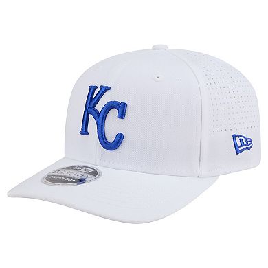 Men's New Era White Kansas City Royals COOLERA 9SEVENTY Adjustable Hat