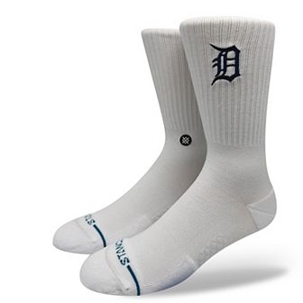 Unisex Stance Detroit Tigers White Crested Knit Crew Socks