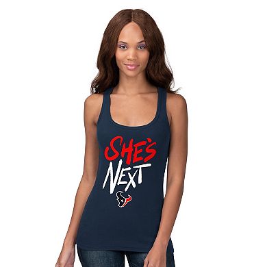 Women's G-III 4Her by Carl Banks Navy Houston Texans She's Next Tank Top