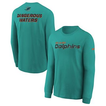 Youth Nike Turbo Green Miami Dolphins 2025 Rivalries Collection Long Sleeve T-Shirt