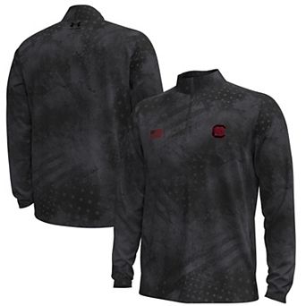 Men's Under Armour Black South Carolina Gamecocks Freedom Collection ArmorFuse Half-Zip Top