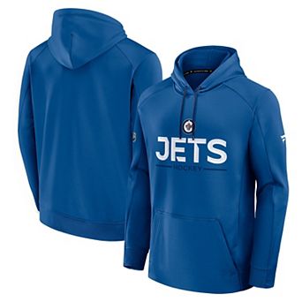 Men's Fanatics Blue Winnipeg Jets Authentic Pro Rink Hoodie