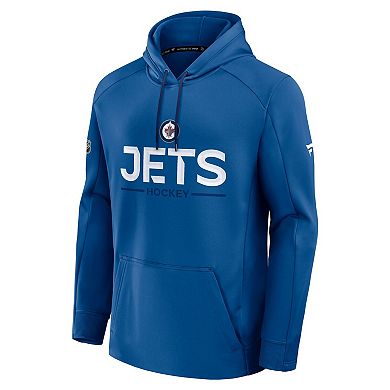 Men's Fanatics Blue Winnipeg Jets Authentic Pro Rink Hoodie