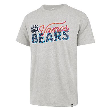 Men's '47 Gray Chicago Bears Latino Heritage Franklin T-Shirt