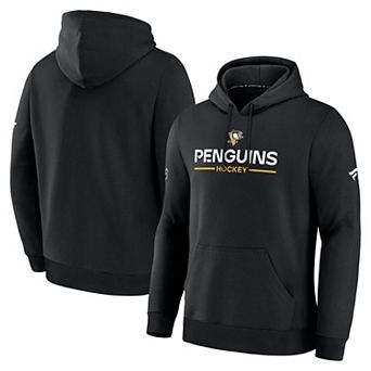 Men's Fanatics Black Pittsburgh Penguins Authentic Pro Primary Hoodie