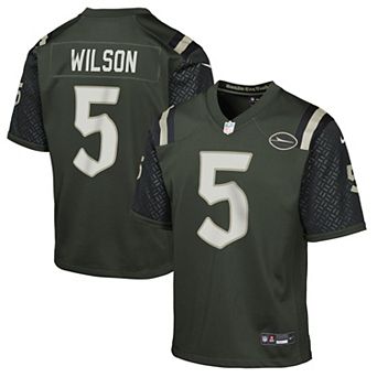 Youth Nike Garrett Wilson Gotham Green New York Jets 2025 Rivalries Collection Game Jersey