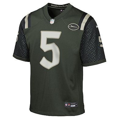 Youth Nike Garrett Wilson Gotham Green New York Jets 2025 Rivalries Collection Game Jersey
