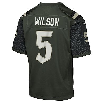 Youth Nike Garrett Wilson Gotham Green New York Jets 2025 Rivalries Collection Game Jersey