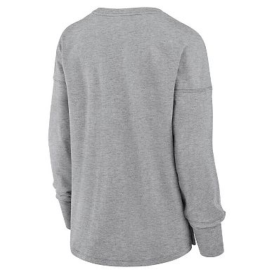 Women's Fanatics Heather Gray Dallas Cowboys Hometown Legacy Long Sleeve T-Shirt