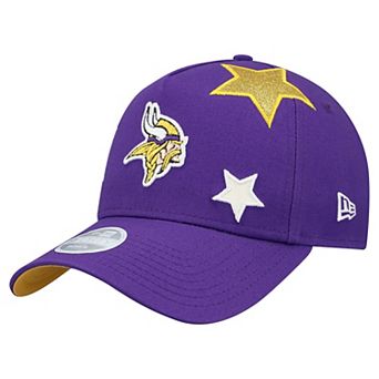 Women's New Era Purple Minnesota Vikings Stardom A-Frame 9FORTY Adjustable Hat