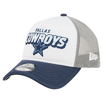 Youth New Era White/Navy Dallas Cowboys Streak 9FORTY A-Frame Adjustable Hat