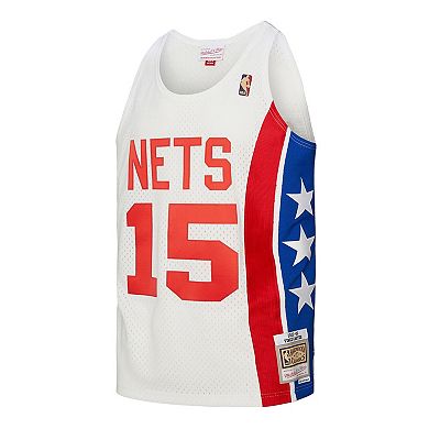 Men's Mitchell & Ness Vince Carter White New Jersey Nets 2005/06 Hardwood Classics Swingman Jersey