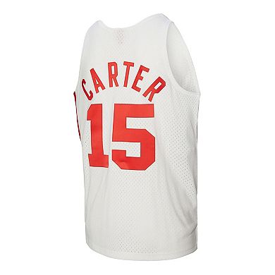 Men's Mitchell & Ness Vince Carter White New Jersey Nets 2005/06 Hardwood Classics Swingman Jersey