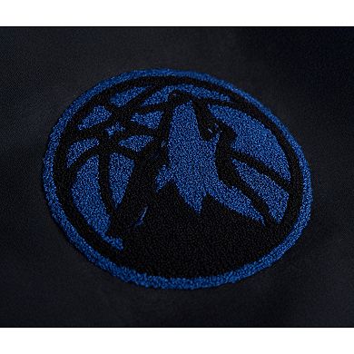 Unisex Stadium Essentials Black Minnesota Timberwolves Club Level Chenille Sweatshirt