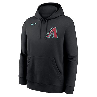 Men's Nike Randy Johnson Black Arizona Diamondbacks Player Name & Number Club Pullover Hoodie