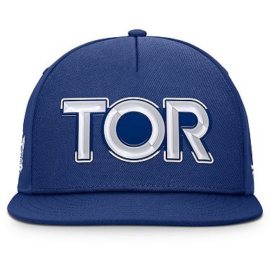 Men's Fanatics Blue Toronto Maple Leafs Authentic Pro Rink Team Code Snapback Hat
