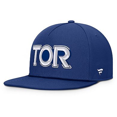 Men's Fanatics Blue Toronto Maple Leafs Authentic Pro Rink Team Code Snapback Hat