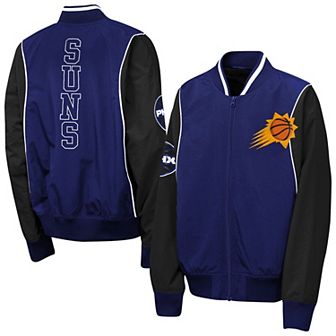 Youth Outerstuff Purple/Black Phoenix Suns Two-Pointer Full-Zip Windbreaker