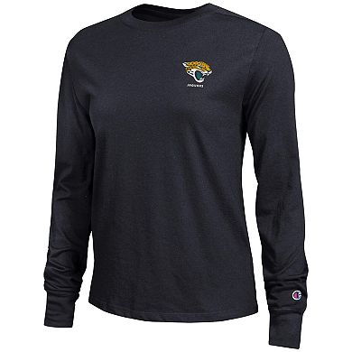 Women's Champion Black Jacksonville Jaguars Core Long-Sleeve T-Shirt