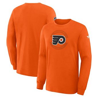 Men's Fanatics Orange Philadelphia Flyers Authentic Pro Property Of Practice Long Sleeve T-Shirt