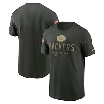 Men's Nike Forest Green Green Bay Packers Big & Tall 2025 Salute to Service Sideline Edge Dri-FIT T-Shirt