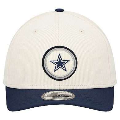 Men's New Era Cream Dallas Cowboys Loyal Corduroy 9SEVENTY Adjustable Hat