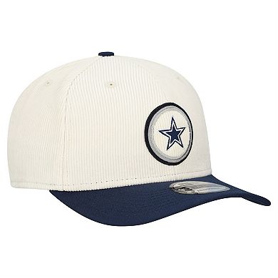 Men's New Era Cream Dallas Cowboys Loyal Corduroy 9SEVENTY Adjustable Hat