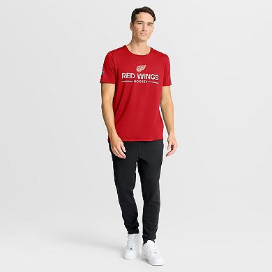 Men's Fanatics Red Detroit Red Wings Authentic Pro Centennial Rink Tech T-Shirt