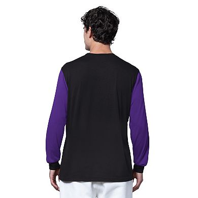 Men's Starter Black Minnesota Vikings Thursday Night Gridiron Long Sleeve T-Shirt