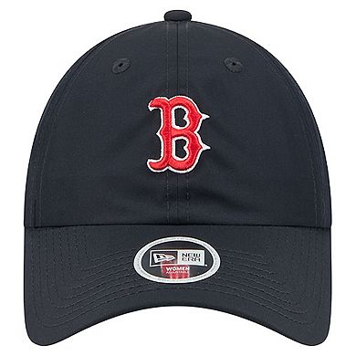 Women's New Era Navy Boston Red Sox Team Pony Tail 9FORTY Flex Hat