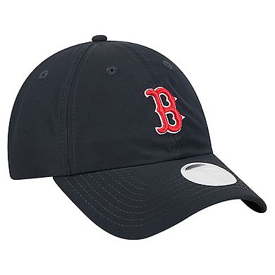 Women's New Era Navy Boston Red Sox Team Pony Tail 9FORTY Flex Hat