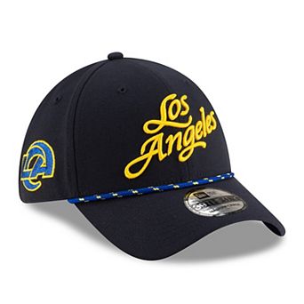 Men's New Era Midnight Blue Los Angeles Rams 2025 Rivalries Collection Sideline 39THIRTY Flex Hat