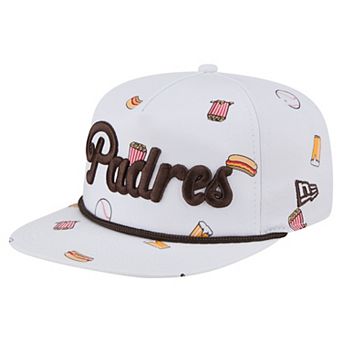 Men's New Era White San Diego Padres Team Cheer Rope 19TWENTY Adjustable Hat