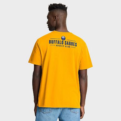 Men's Fanatics Gold Buffalo Sabres Crash The Net Legacy T-Shirt