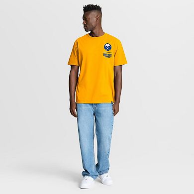 Men's Fanatics Gold Buffalo Sabres Crash The Net Legacy T-Shirt