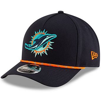 Youth New Era Pitch Blue Miami Dolphins 2025 Rivalries Collection 9FORTY A-Frame Adjustable Hat