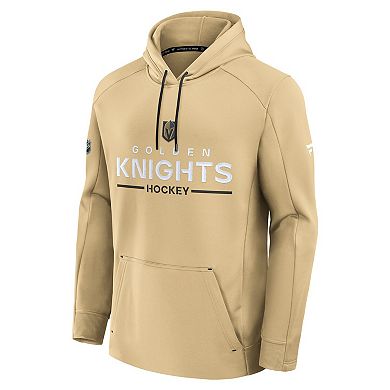 Men's Fanatics Gold Vegas Golden Knights Authentic Pro Rink Hoodie