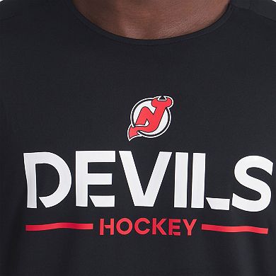 Men's Fanatics Black New Jersey Devils Authentic Pro Rink Tech T-Shirt