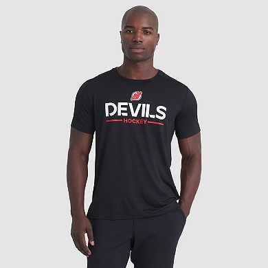 Men's Fanatics Black New Jersey Devils Authentic Pro Rink Tech T-Shirt
