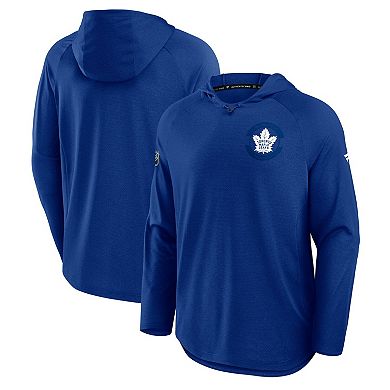 Men's Fanatics Blue Toronto Maple Leafs Authentic Pro Rink Raglan Hoodie
